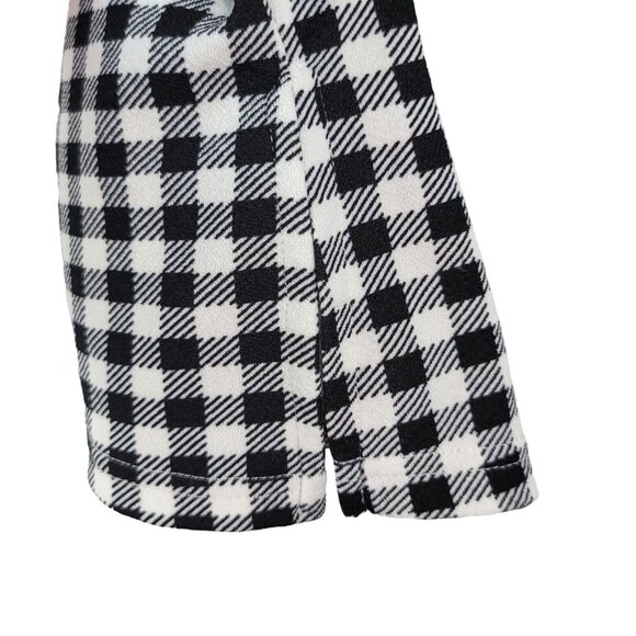 2/$15 Shein Flare Pants Black White Small Check Pull On Houndstooth Gingham - Picture 5 of 7